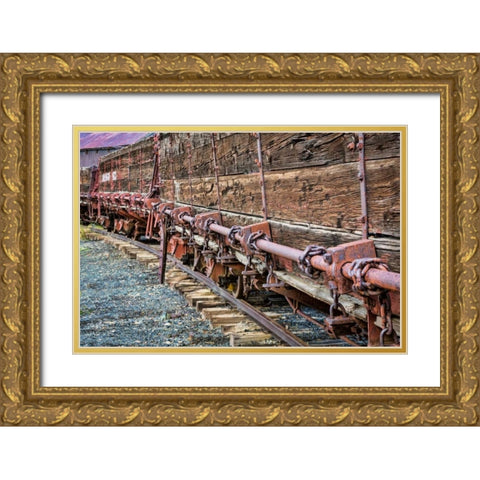 Train Details II Gold Ornate Wood Framed Art Print with Double Matting by Mahan, Kathy