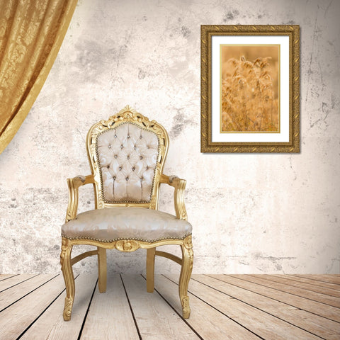 Autumn Grasses II Gold Ornate Wood Framed Art Print with Double Matting by Mahan, Kathy