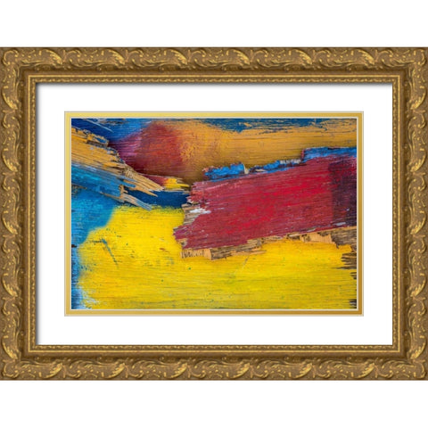 Painted Wood Gold Ornate Wood Framed Art Print with Double Matting by Mahan, Kathy