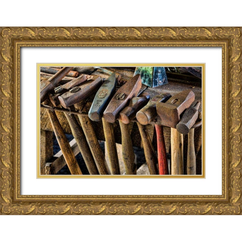 Blacksmith Shop II Gold Ornate Wood Framed Art Print with Double Matting by Mahan, Kathy
