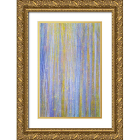 Forest Blur I Gold Ornate Wood Framed Art Print with Double Matting by Mahan, Kathy