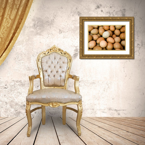 Eggs II Gold Ornate Wood Framed Art Print with Double Matting by Millet, Karyn