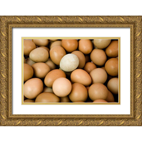 Eggs II Gold Ornate Wood Framed Art Print with Double Matting by Millet, Karyn