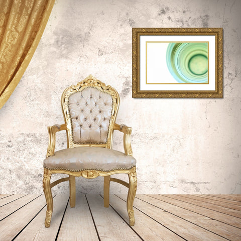 Green Gold Ornate Wood Framed Art Print with Double Matting by Millet, Karyn