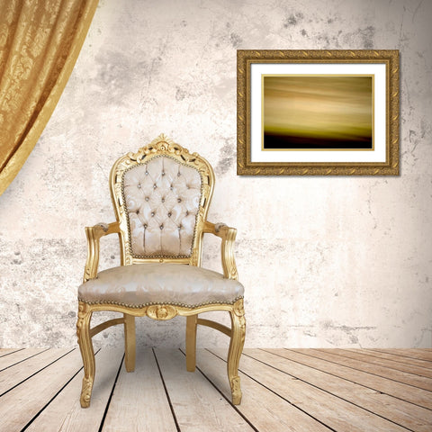 Streaked Horizon II Gold Ornate Wood Framed Art Print with Double Matting by Millet, Karyn