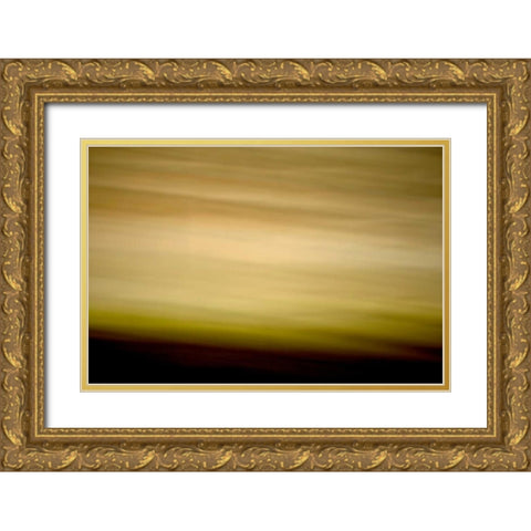 Streaked Horizon II Gold Ornate Wood Framed Art Print with Double Matting by Millet, Karyn