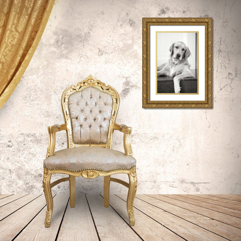 Goldie II Gold Ornate Wood Framed Art Print with Double Matting by Millet, Karyn