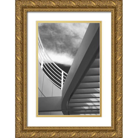 On the Balcony I Gold Ornate Wood Framed Art Print with Double Matting by Millet, Karyn