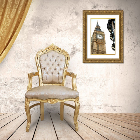 Big Ben Gold Ornate Wood Framed Art Print with Double Matting by Millet, Karyn
