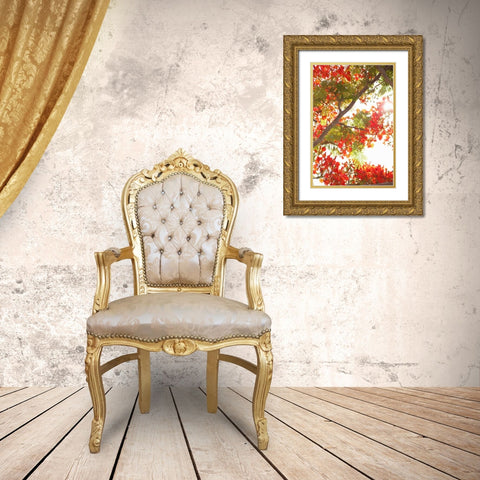 In the Trees II Gold Ornate Wood Framed Art Print with Double Matting by Millet, Karyn