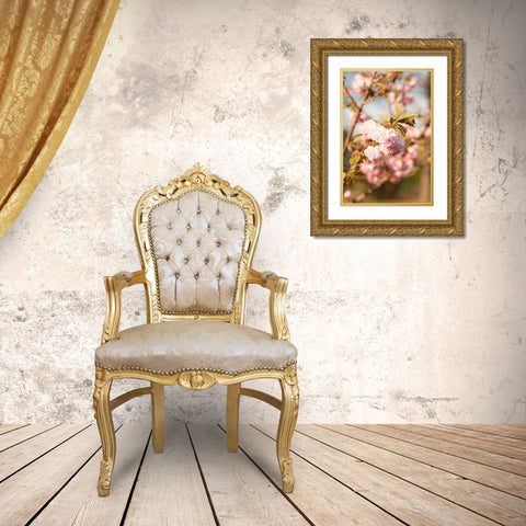 Spring Blossoms IV Gold Ornate Wood Framed Art Print with Double Matting by Millet, Karyn