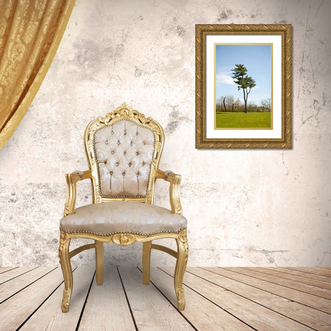 Tree II Gold Ornate Wood Framed Art Print with Double Matting by Millet, Karyn