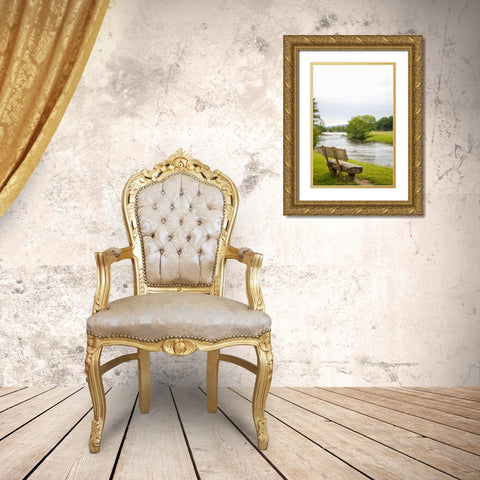 Place to Sit I Gold Ornate Wood Framed Art Print with Double Matting by Millet, Karyn