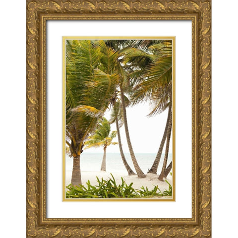 Tropical Oasis II Gold Ornate Wood Framed Art Print with Double Matting by Millet, Karyn