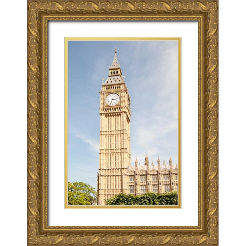 Big Ben III Gold Ornate Wood Framed Art Print with Double Matting by Millet, Karyn
