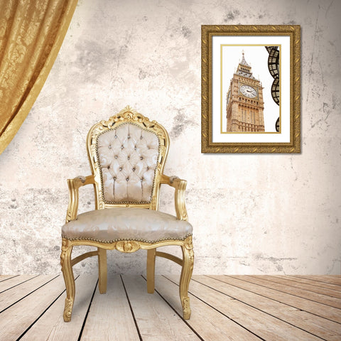 Big Ben VII Gold Ornate Wood Framed Art Print with Double Matting by Millet, Karyn
