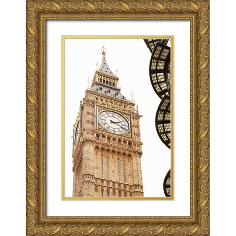 Big Ben VII Gold Ornate Wood Framed Art Print with Double Matting by Millet, Karyn