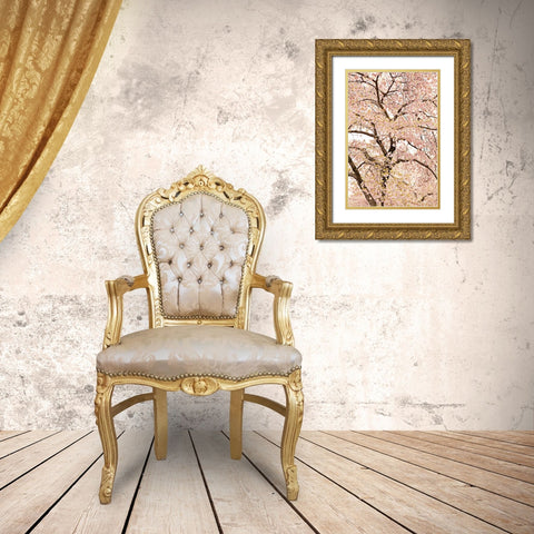 In Bloom XXII Gold Ornate Wood Framed Art Print with Double Matting by Millet, Karyn