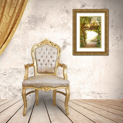 Secret Garden II Gold Ornate Wood Framed Art Print with Double Matting by Millet, Karyn