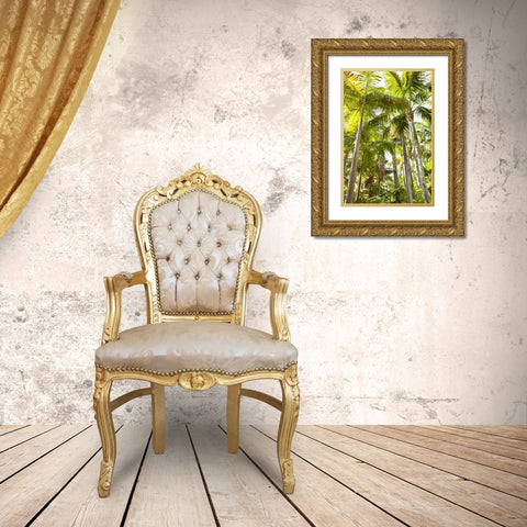 Tropical Oasis I Gold Ornate Wood Framed Art Print with Double Matting by Millet, Karyn