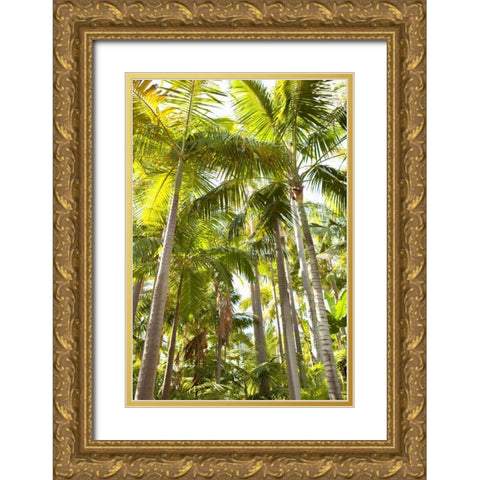 Tropical Oasis I Gold Ornate Wood Framed Art Print with Double Matting by Millet, Karyn
