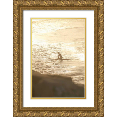 Summer Surfing I Gold Ornate Wood Framed Art Print with Double Matting by Millet, Karyn