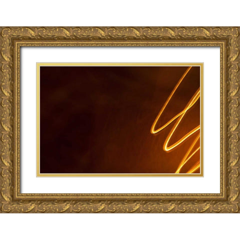 Dancing Lights II Gold Ornate Wood Framed Art Print with Double Matting by Millet, Karyn