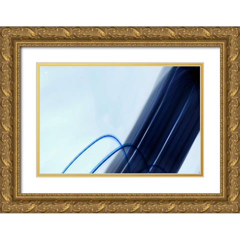 Dancing Lights IV Gold Ornate Wood Framed Art Print with Double Matting by Millet, Karyn