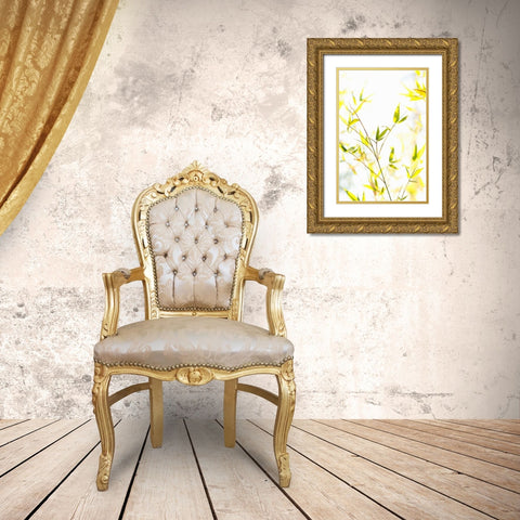 Bamboo I Gold Ornate Wood Framed Art Print with Double Matting by Millet, Karyn