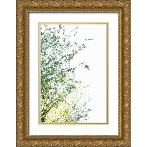 Trees I Gold Ornate Wood Framed Art Print with Double Matting by Millet, Karyn