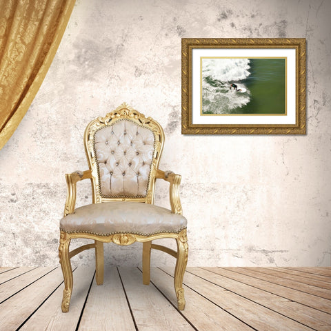 Surfing II Gold Ornate Wood Framed Art Print with Double Matting by Millet, Karyn