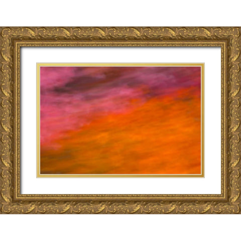 Abstract Skies II Gold Ornate Wood Framed Art Print with Double Matting by Millet, Karyn