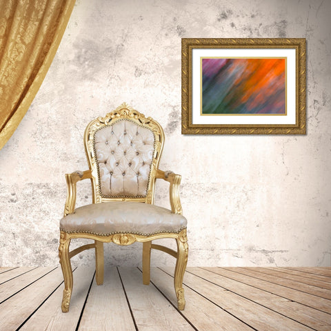 Abstract Skies III Gold Ornate Wood Framed Art Print with Double Matting by Millet, Karyn