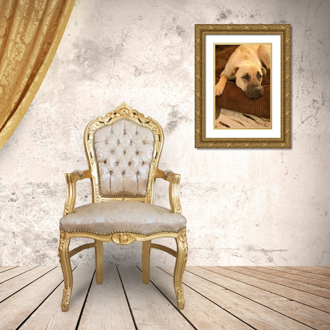 Resting Gold Ornate Wood Framed Art Print with Double Matting by Millet, Karyn