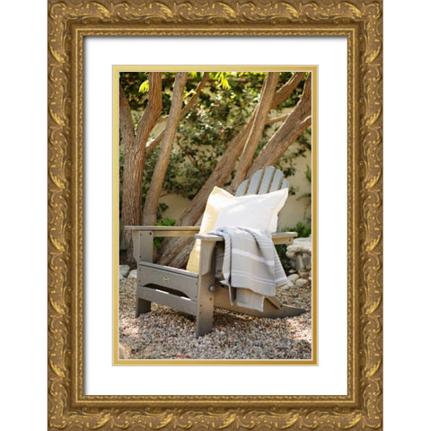 Adirondack Gold Ornate Wood Framed Art Print with Double Matting by Millet, Karyn