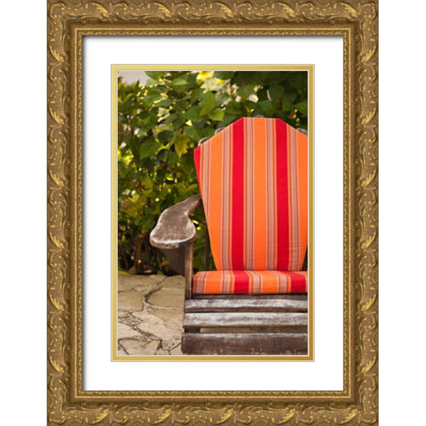 Adirondack II Gold Ornate Wood Framed Art Print with Double Matting by Millet, Karyn