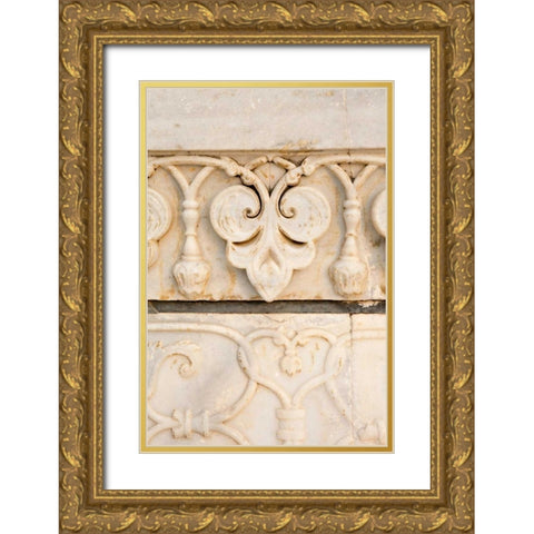 Stonework Detail I Gold Ornate Wood Framed Art Print with Double Matting by Millet, Karyn