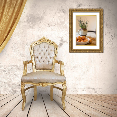 Eggs Gold Ornate Wood Framed Art Print with Double Matting by Millet, Karyn