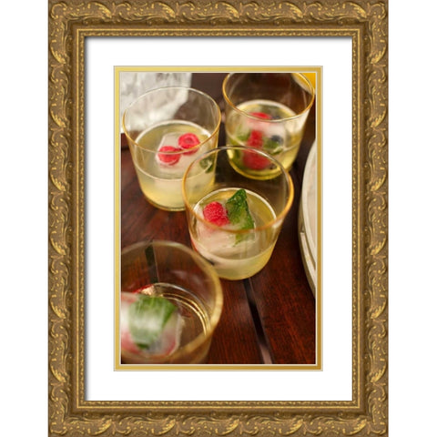 Cocktail II Gold Ornate Wood Framed Art Print with Double Matting by Millet, Karyn