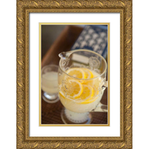 Lemonade Gold Ornate Wood Framed Art Print with Double Matting by Millet, Karyn