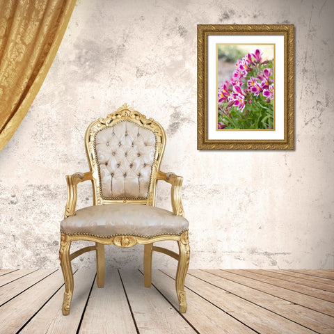 Purple and White II Gold Ornate Wood Framed Art Print with Double Matting by Millet, Karyn