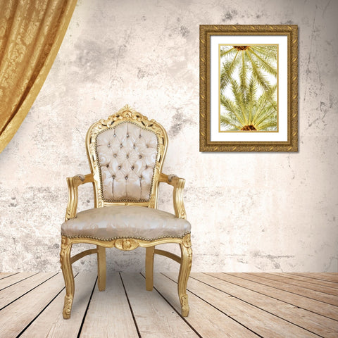 Below the Palms VI Gold Ornate Wood Framed Art Print with Double Matting by Millet, Karyn