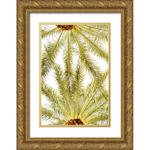 Below the Palms VI Gold Ornate Wood Framed Art Print with Double Matting by Millet, Karyn