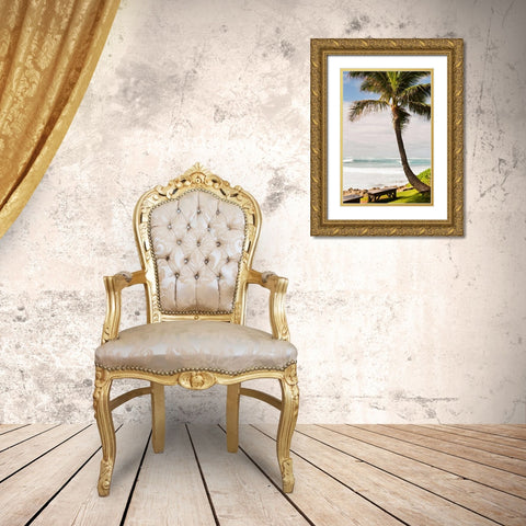 Peaceful Caribbean I Gold Ornate Wood Framed Art Print with Double Matting by Millet, Karyn