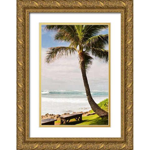Peaceful Caribbean I Gold Ornate Wood Framed Art Print with Double Matting by Millet, Karyn