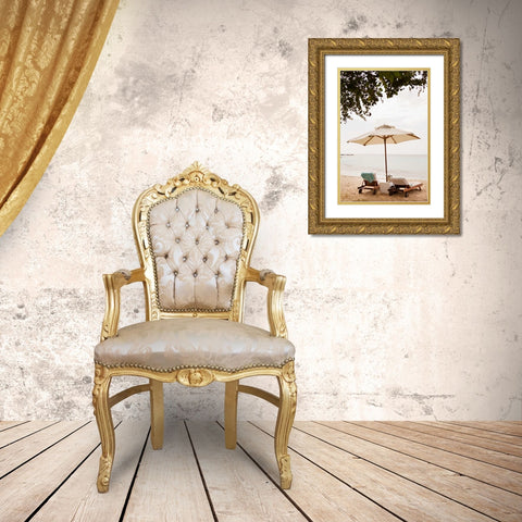 Peaceful Caribbean III Gold Ornate Wood Framed Art Print with Double Matting by Millet, Karyn