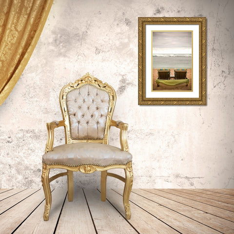 Peaceful Caribbean IV Gold Ornate Wood Framed Art Print with Double Matting by Millet, Karyn
