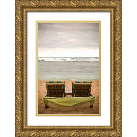 Peaceful Caribbean IV Gold Ornate Wood Framed Art Print with Double Matting by Millet, Karyn