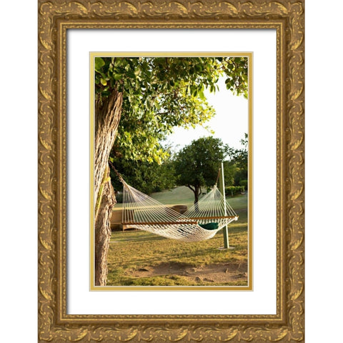 Open Hammock Gold Ornate Wood Framed Art Print with Double Matting by Millet, Karyn