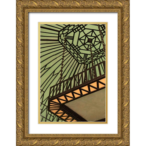 Cuban Architecture Gold Ornate Wood Framed Art Print with Double Matting by Millet, Karyn